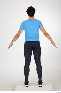  Jorge ballet leggings black sneakers blue t shirt dressed sports standing whole body 0013.jpg